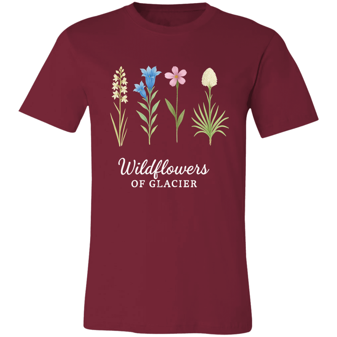 Wildflowers of Glacier White Lily Tee – Vintage Montana Botanical Shirt - Lazy Rockin H Ecom