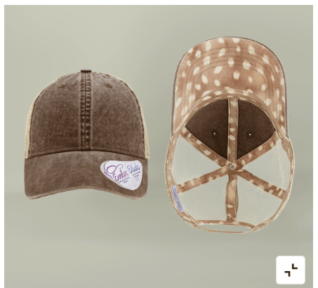 Women’s Washed Mesh - Back Cap | Evolve & Elude™ Concealed Ponytail Opening + Makeup - Resistant Comfort - Lazy Rockin H Ecom