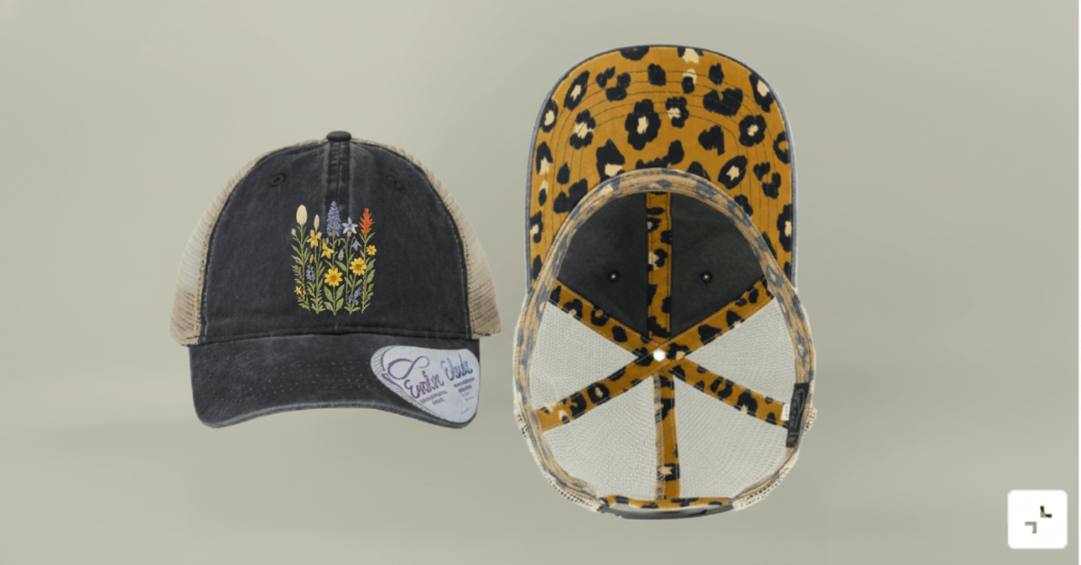 Women’s Washed Mesh - Back Cap | Evolve & Elude™ Concealed Ponytail Opening + Makeup - Resistant Comfort - Lazy Rockin H Ecom